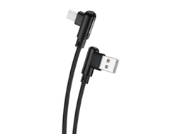 Cabo Usb Para Micro Usb Foneng X70 Angular, 3a, 1m (preto)