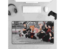 Mouse pad de borracha LAXISCREED antiderrapante, impermeável, com padrões de anime e desenhos