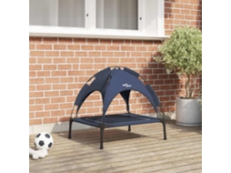 Vidaxl Cama Para Cachorro 63 X 49,5 X 60 Cm Aço Azul Marinho