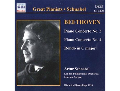 CD Schnabel,Artur/Sargent,Malcolm - Klavierkonzerte 3+4/Rondo (1CD)