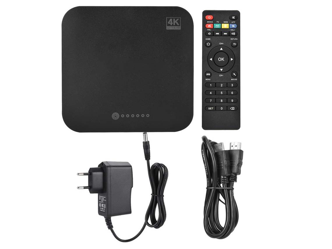 Caixa De Tv Inteligente Com 18g Quad Core Android 7.1