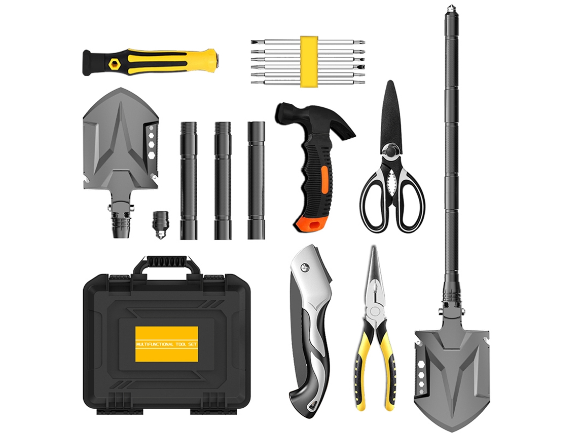 Kit Ferramentas Emergência Camping Pá Multi ferramenta