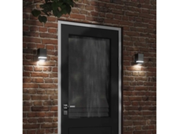 Vidaxl Candeeiro De Parede Para Exterior Aço Inoxidável Preto
