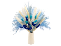 Arranjo de Flores Secas Blue com Grama LAXISCREED