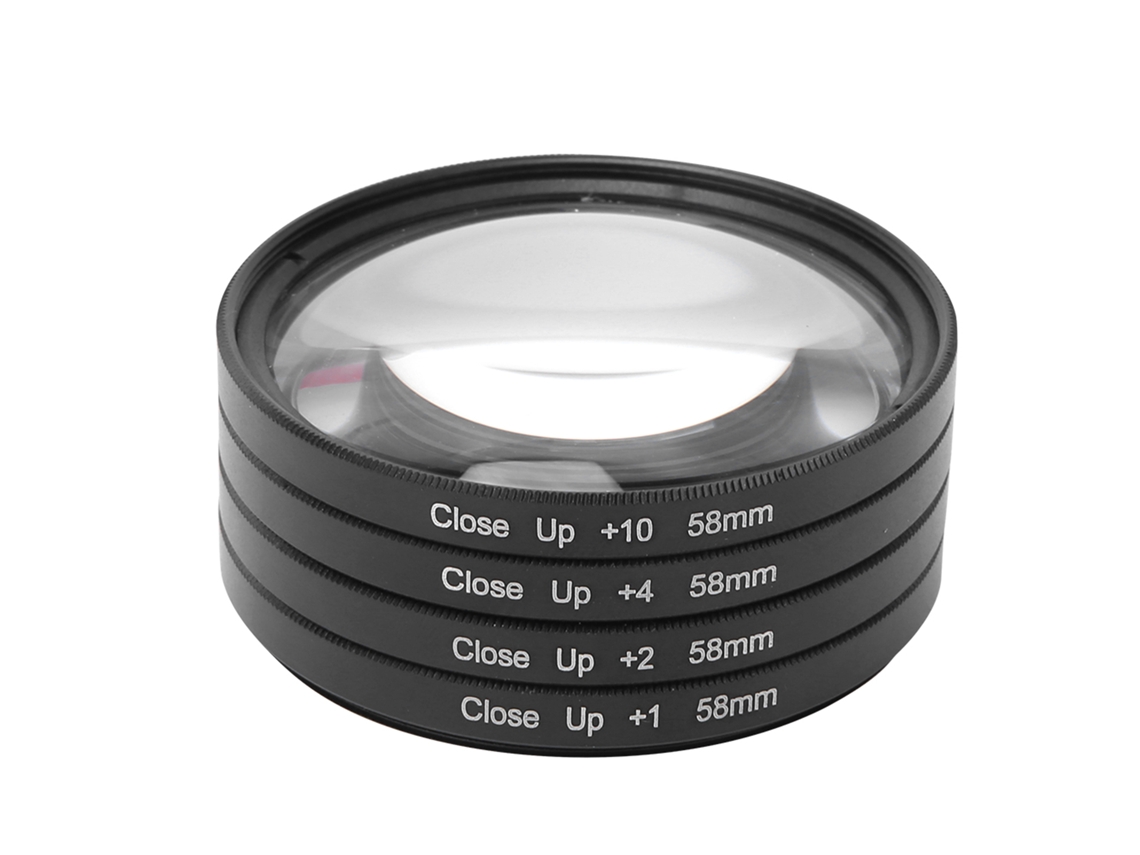 Kit de filtros macro para lentes de close-up