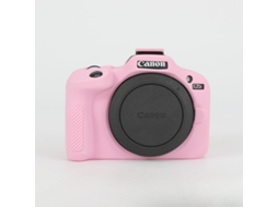 Capa Silicone HEXINYIGJLY para Canon Eos R100macia Antirriscos, Proteção Anti Queda Rosa