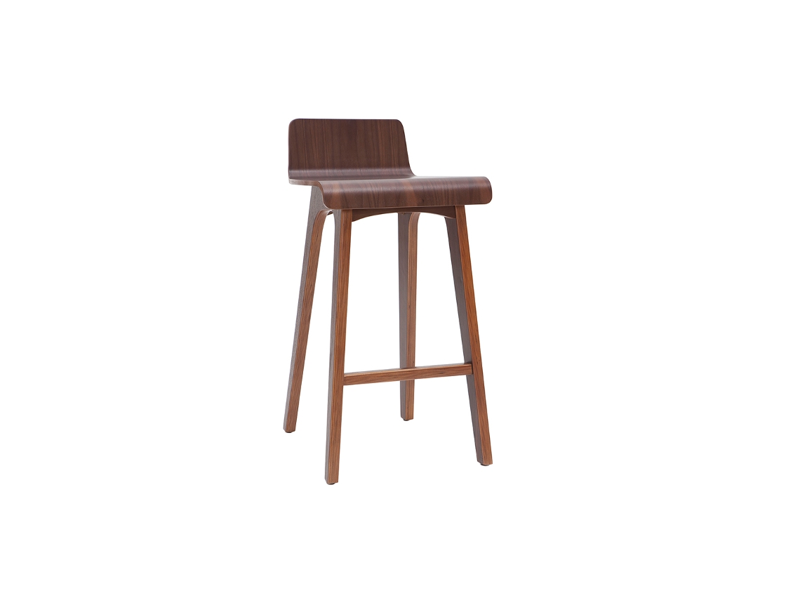 Banqueta / cadeira de bar em madeira escura 65 cm Baltik MILIBOO