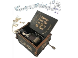 Caixa de Música Madeira com Tema Vintage Harry Potter (fmy) AQUAFORGE (preta)