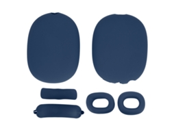 Kit Mali Capa Protetora para Fones iOS Over Ear em Silicone Azul