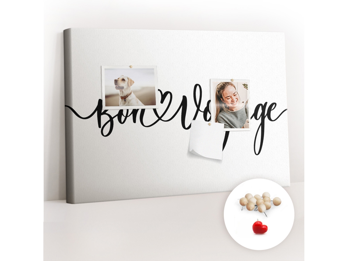 Lousa De Cortiça Inscrição "bon Voyage" Para O Quarto Das Crianças Espelharte (60x40 Cm)