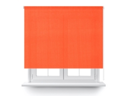 Estore Enrolável Translúcido Laranja 100X250Cm. DECOCASA