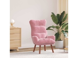 Vidaxl Poltrona Rosa 69 X 74 X 93 Cm Veludo
