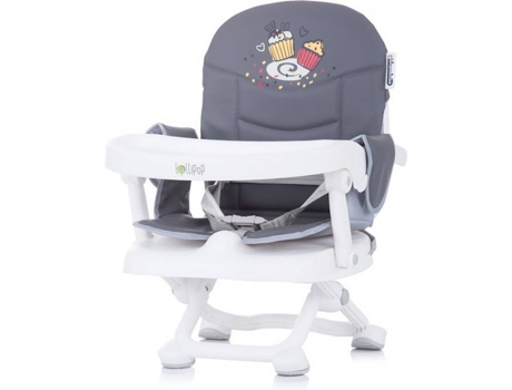 Cadeiras de Refeição  Compacta de Viagem Lollipop Idade Mínima: 6 Meses (40 x 37 x 43-48 cm - Cinza )