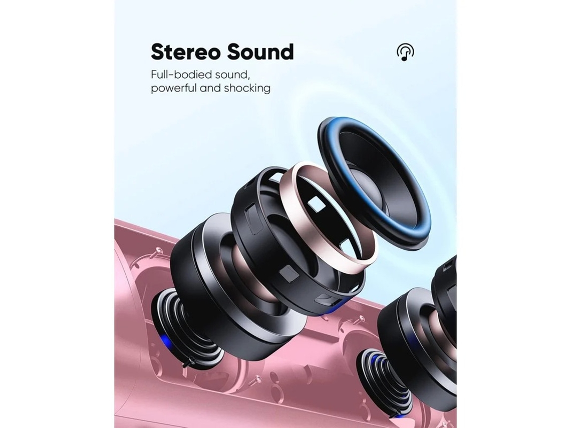 Alto Falante Bluetooth Com Som Hd Portátil Sem Fio Ipx5 À Prova Dágua Tempo De Reprodução De Até 24 Horas Emparelhamento Tws Bt5.3 Para Yizhood