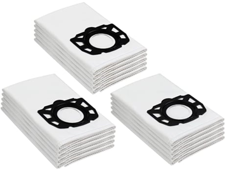 15 Sacos para Aspirador Karcher WD4, WD5, WD6, MV4 TOVBMUP