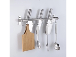 Escorredor de Pratos 50 Cm, Suporte para Roupas, Varal de Parede em Aço Inoxidável 304 BRILVIBERA