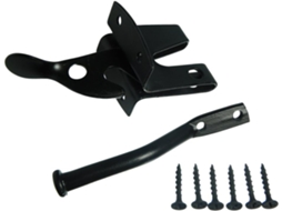 Conjunto De 2 Fechos De Portão Autogate Black 1819 De 50 Mm Com Parafusos De Fixação