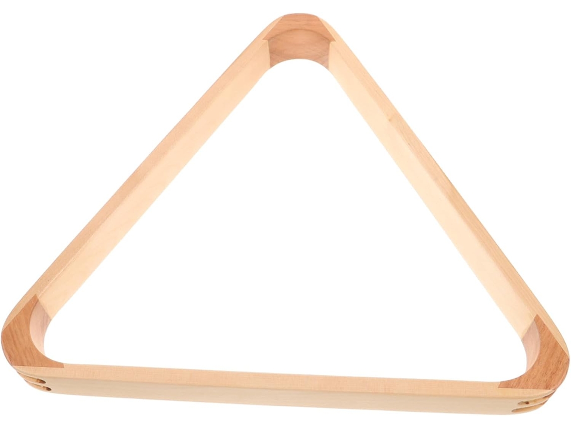 Suporte triangular para bilhar, 2 peças, madeira SFUSHOS