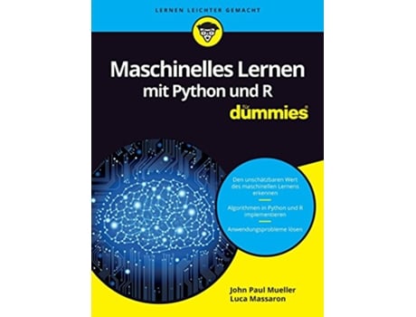 Livro Maschinelles Lernen mit Python und R fD Fur Dummies German Edition de Mueller John Paul Massaron Luca Linke Simone trn (Alemão)
