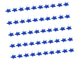 100 Peças De Tachinhas Decorativas Em Formato Estrela, Feitas De Resina, Para Quadros De Avisos Escritório E Escola