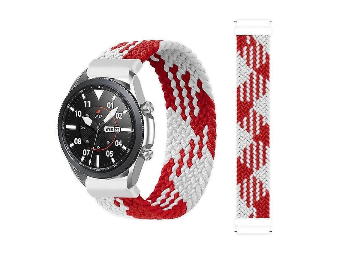 Pulseira De Nylon Trançado Ajustável E Elástica Para Samsung Galaxy Watch Active / Active2 40mm / Active2 44mm, Tamanho: 145mm (arco-íris)