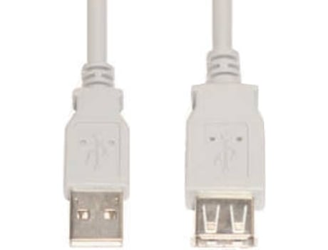 Cabo de Dados E+P (USB A - 3 m - Cinzento)