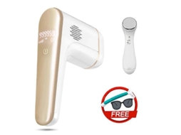 Depilador A Laser 3 Em 1 Ipl Para Remoção De Pelos, Ideal Para Homens E Mulheres, Com Lâmina Para Tratamento De Acne E Aparador De Pelos Para A Á