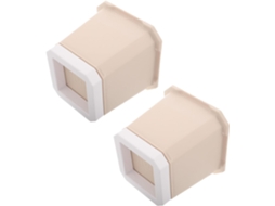 Operitacx Conjunto De 2-elevadores Pés Para Móveis, Cama E Sofá, Redução De Ruído, Base Antiderrapante, Fácil De