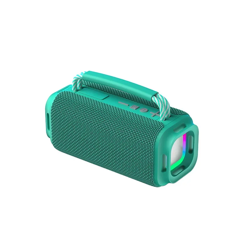 Caixa de Som Bluetooth MDUG com som surround 6D, relógio LED e luzes modernas