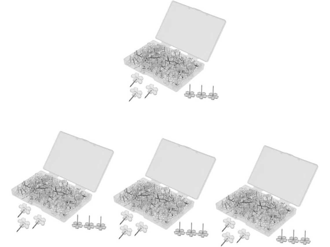 400 Tachas Decorativas Transparentes Para Quadros De Avisos