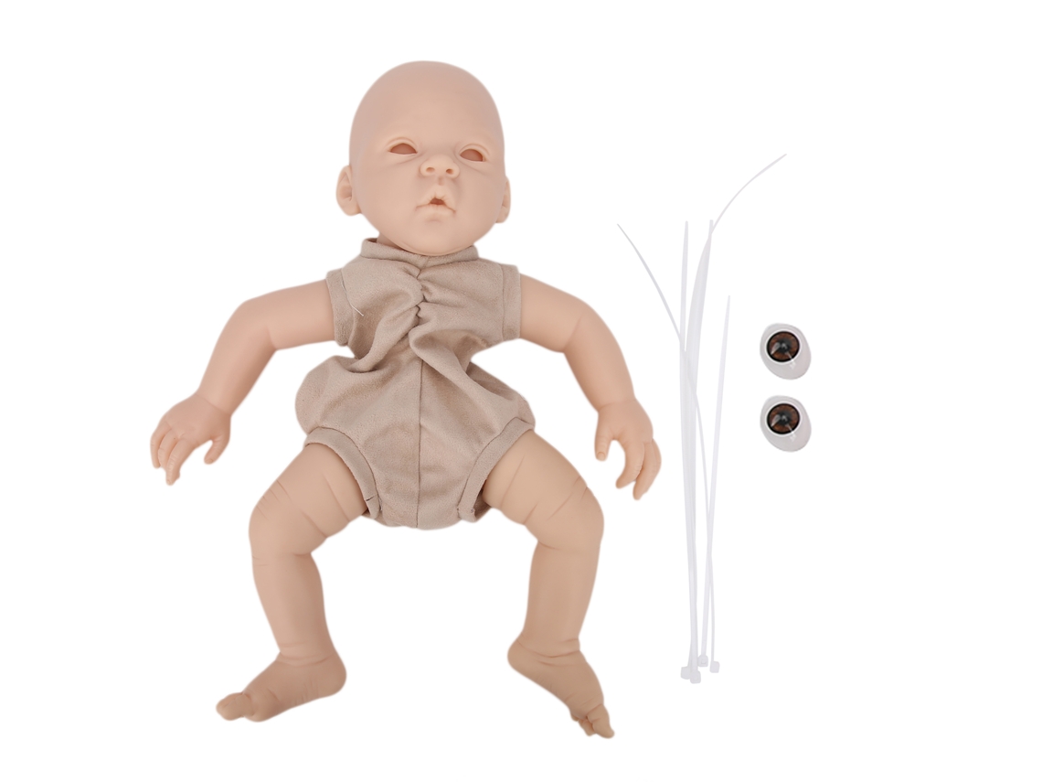 Ats kit de Boneco Reborn Sem Pintura Peças de Vinil Moldado Inacabado Diy 18 Polegadas