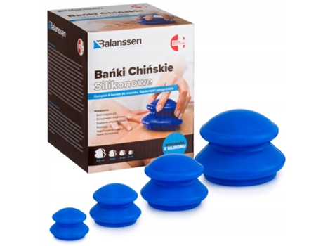 Silicone Cupping Therapy Set, 4 Pieces By Balanssen Bifarm