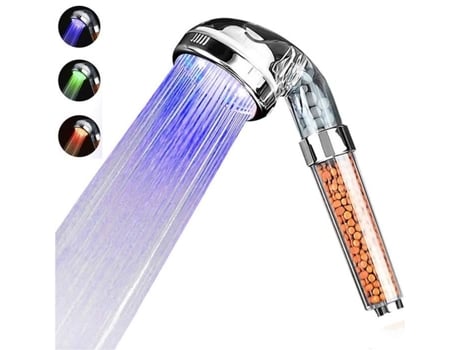 Chuveiro de mão com filtro de chuveiro - 3 modos de LED - Economia de água LEMONBEST