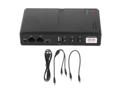 Mini UPS de bateria compacta para roteadores, câmeras, 36W, 5V/9V/12V, saída DC
