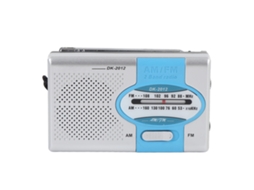 Aetheria rádio Portátil Am Fm Transistor de Bolso com Alto falante e Conector para Fones de Ouvido Prata Azul