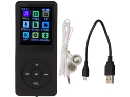 Lecteur Mp3, Mp4, Écran Pouces, Portable Fm, Musique Numérique Avec 1, 8 Vocal Vidéo, Radio (noir)