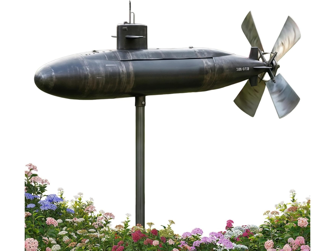 Moinho de Vento para Jardim Hélice Giratória 3d, Tamanho 32x14cm, Girador de Gramado Externo, Escultura Artística CHABERLU