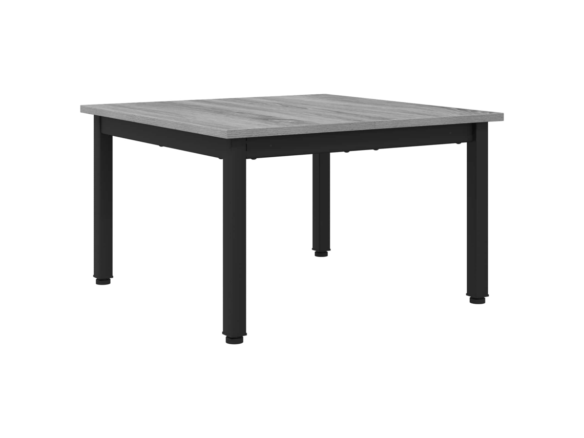 Mesa de Centro Cinza Sonoma 60x60x36 cm Madeira Processada MAISON EXCLUSIVE