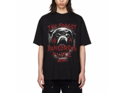 Rockinstone Cocaine Bear Dangerous Place Black Adult T-shirt Size:s