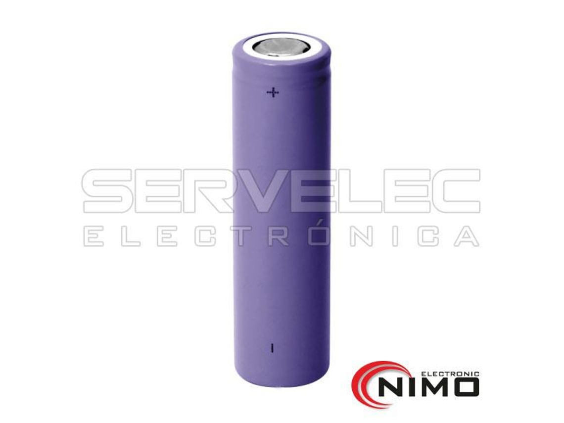 Pilha Recarregável Lithium 18650 3.7V 2.4A Li-Ion Nimo