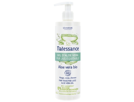 Gel puro de Aloe Vera Suco orgânico de comércio justo 400 ml NATESSANCE