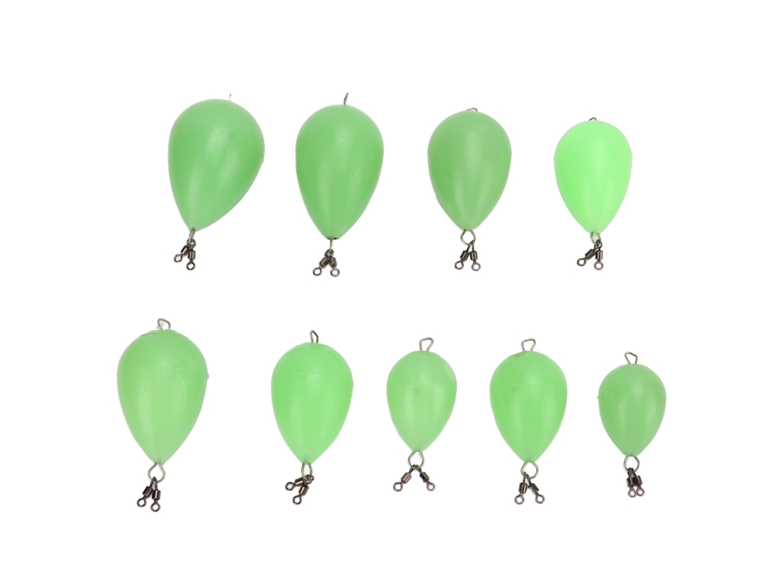 Flutuador Luminoso para Pesca Noturna 9pcs