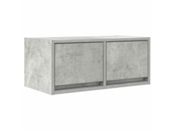 Tv Cabinet, Tv Cabinets Vidaxl Cinzeto Madeira Processada (60 X 31 X 25.5 Cm)
