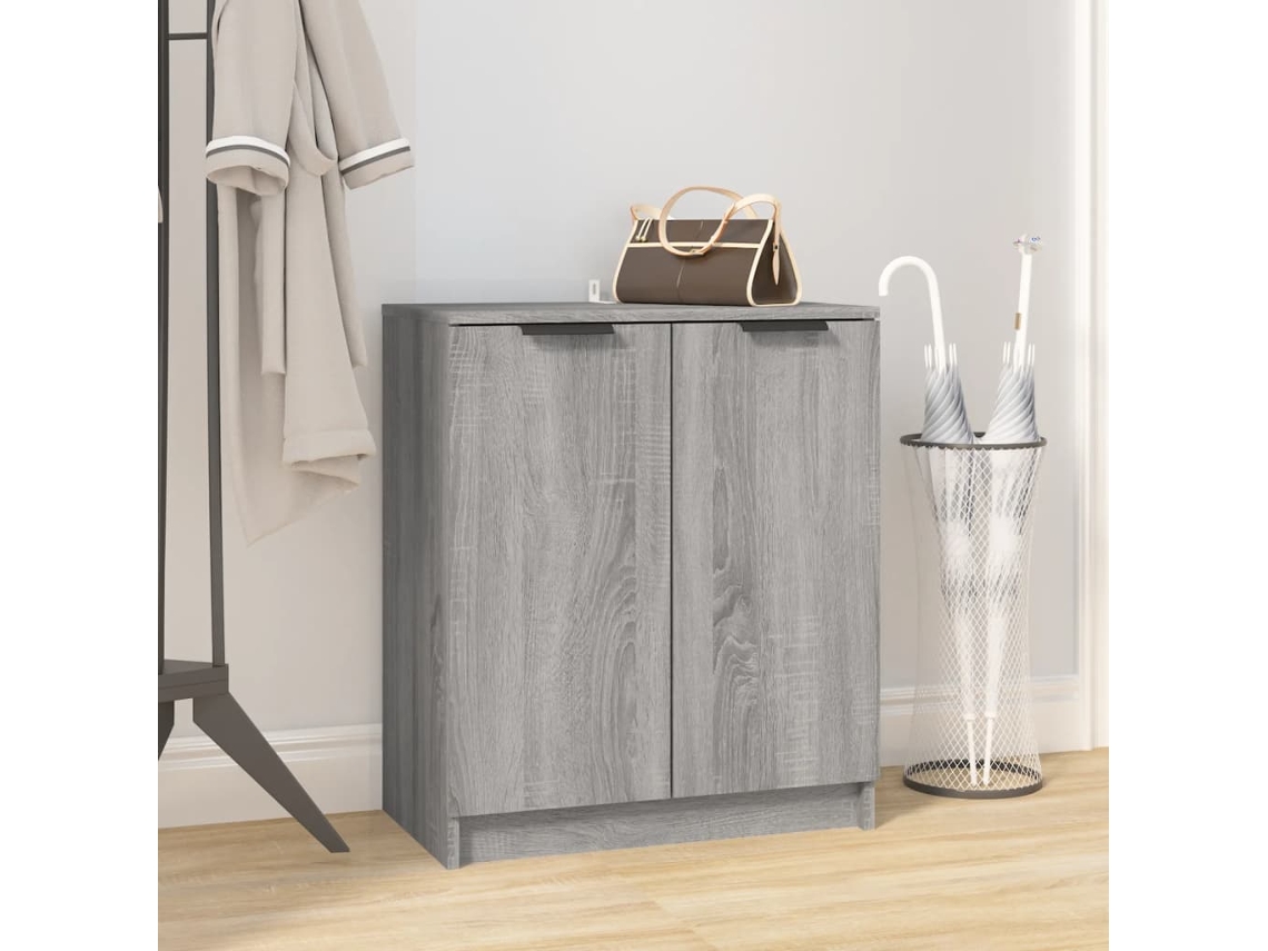Vidaxl Sapateira 59x35x70 Cm Derivados De Madeira Sonoma Cinza