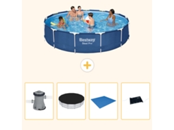 Bestway Piscina Bestway Steel Pro Redonda - 396x84 Cm - 5-peças S214