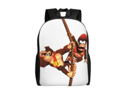 Mochila De Estudante Donkey Kong, Durável E Leve, Com Alça De Ombro Impermeável E Respirável Olysi Shop (v50)