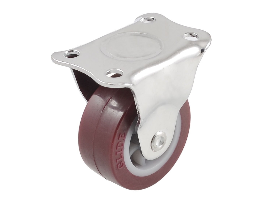 Rodízio Fixo Rígido De 50 Mm Com Placa, Aexit, Plástico, Metal
