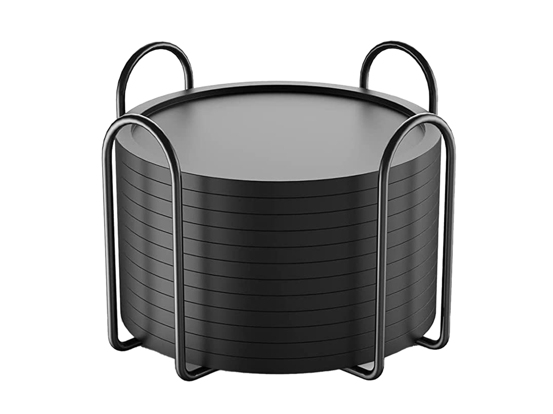 Mali jogo de 12 Posavasos de Silicone Anti Derramamento Anti Derrapante Resistente Ao Calor com Suporte para Casa