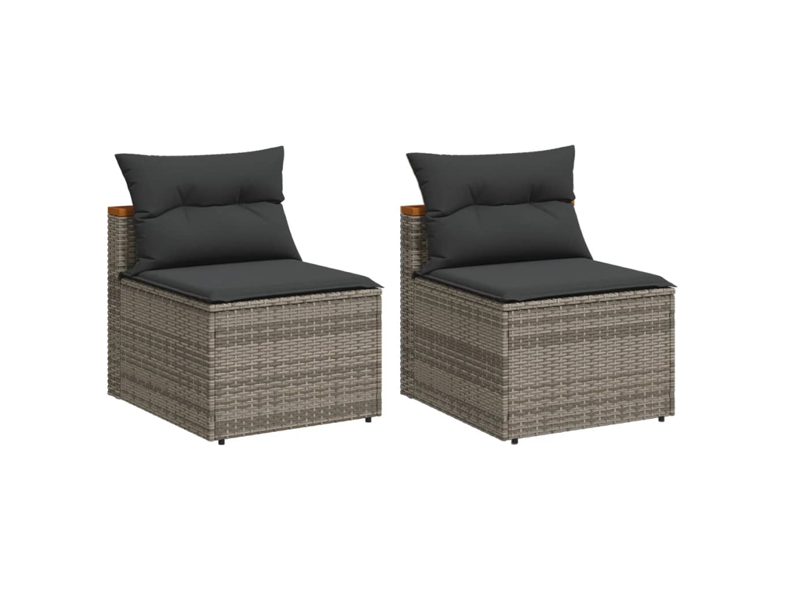 Garden Sofa, Garden Sofas Vidaxl Cinzeto Rattan / Vime (n/a)