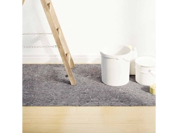 Vidaxl Tapete P/ Pintor Em Velo Antiderrapante 25 M 220g/m² Cinzento